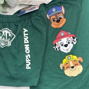 Zara Kids Green Paw Patrol Shorts